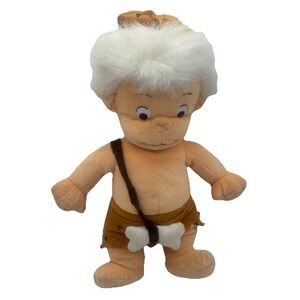 Vintage Flintstones Bam Bam Plush Toy 18" Tall Stuffed Doll 1990 NANCO